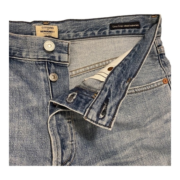 Citizens of Humanity Cora Crop Jeans with Undone Hem - Picture 4 of 10